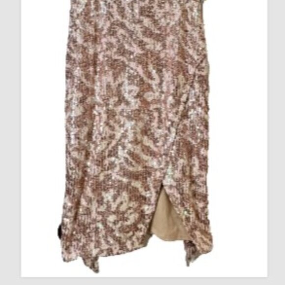 "Kenzie" Hand-beaded Sequined Dress. Size 2 - Picture 4 of 4